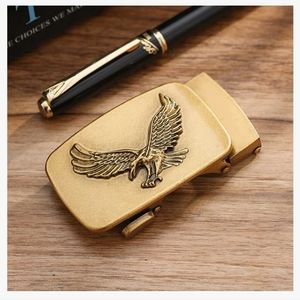 New eagle automatic click belt buckle approximately 3.75 inch